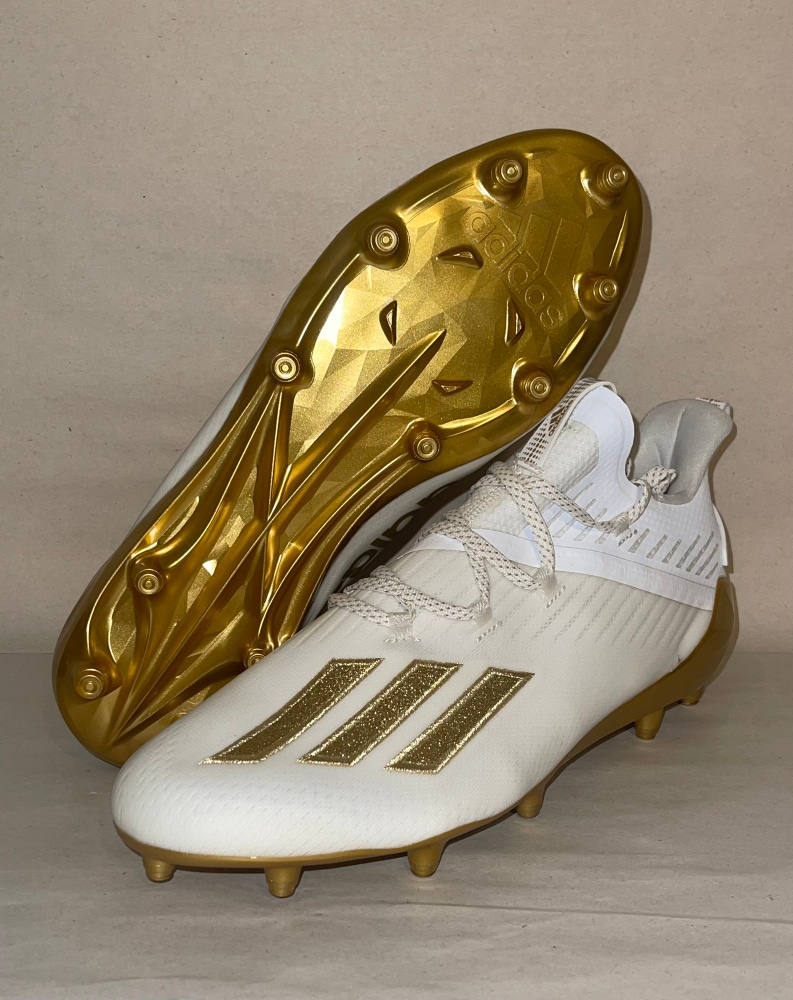Nike adizero football cleats white gold size 11.5
