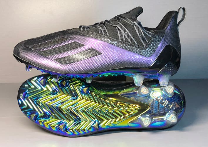 Adidas Adizero 11.0 Comics Football Cleats FZ1160 Black Purple Men's size 11.5