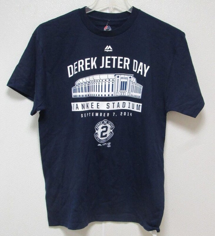 MLB New York Yankees Derek Jeter Day Yankee Stadium - T Shirt Blue Size Large