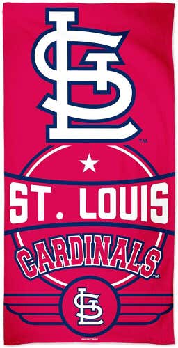 MLB St Louis Cardinals Vertical Logo Beach Towel 30"x60" WinCraft