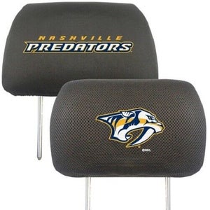 NHL Nashville Predators Head Rest Cover Embroidered Team Logo n Name Fanmats