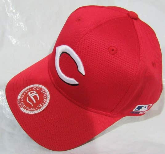 MLB Cincinnati Reds Raised Replica Mesh Baseball Hat Cap Style 350 Youth