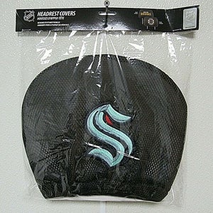 NHL Seattle Kraken Head Rest Cover Embroidered Team Logo n Name Fanmats