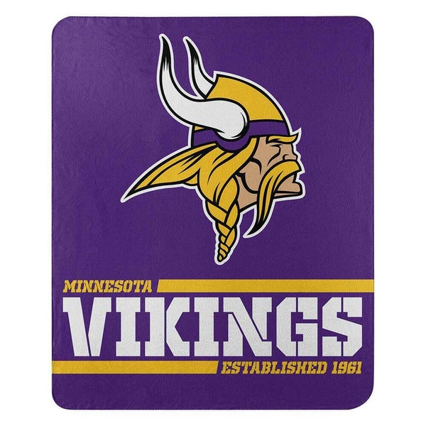 Minnesota Vikings NFL Team Logomania XL Blanket 66x95
