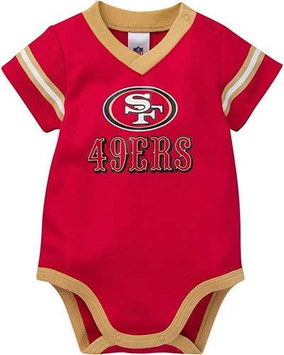 Gerber NFL San Francisco 49ers Baby Dazzle Bodysuit size 3-6 Month 1 piece