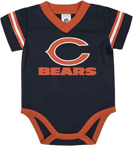 Gerber NFL Chicago Bears Baby Dazzle Bodysuit size 0-3 Month 1 piece