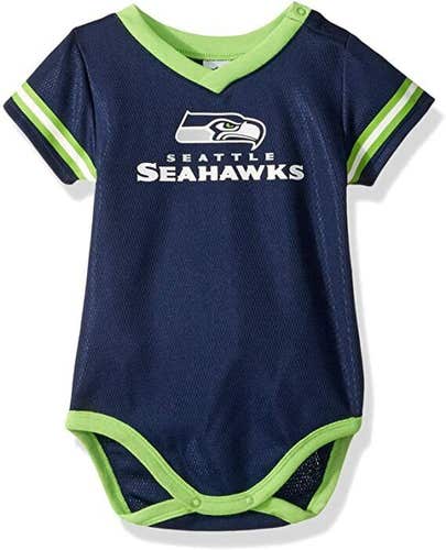 Gerber NFL Seattle Seahawks Baby Dazzle Bodysuit size 3-6 Month 1 piece