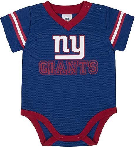 Gerber NFL New York Giants Baby Dazzle Bodysuit size 0-3 Month 1 piece