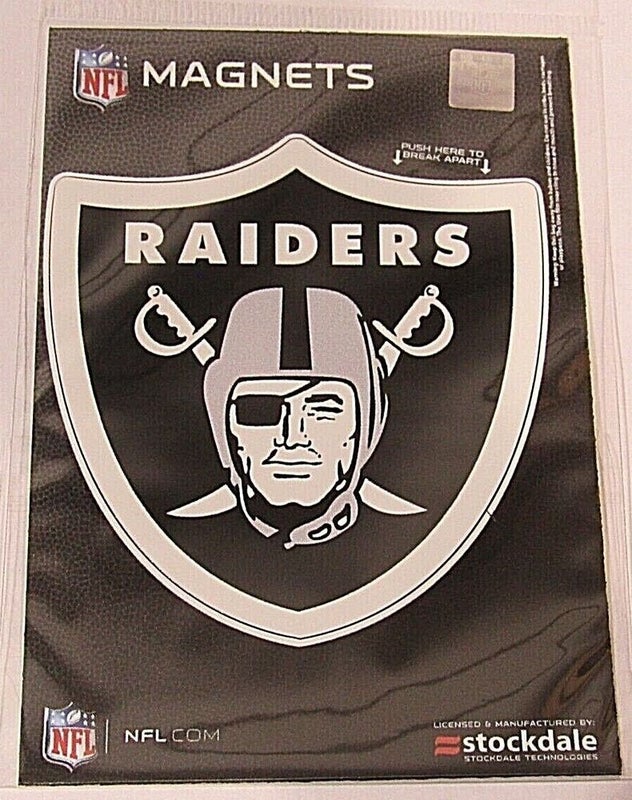 NFL Las Vegas Raiders Logo Inside or Outdoor 3"x3" Magnet