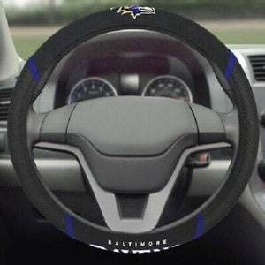 NFL Baltimore Ravens Embroidered Mesh Steering Wheel Cover by FanMats