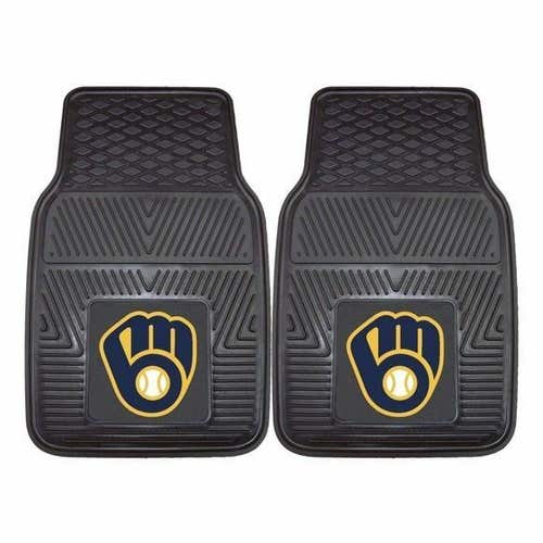 MLB Milwaukee Brewers Auto Front Floor Mats 1 Pair by Fanmats