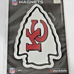 NFL Kansas City Chiefs Logo Inside or Outdoor 3.5"x2.5" Magnet