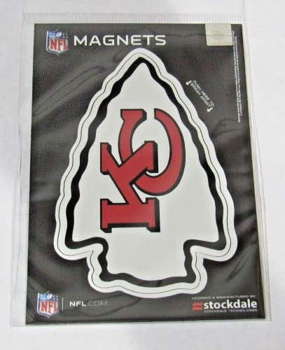 NFL Kansas City Chiefs Logo Inside or Outdoor 3.5"x2.5" Magnet