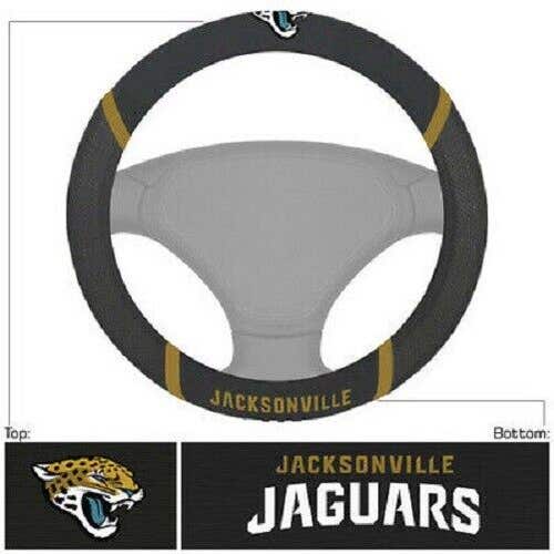 NFL Jacksonville Jaguars Embroidered Mesh Steering Wheel Cover by FanMats
