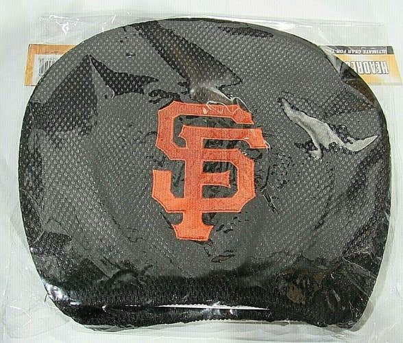 MLB San Francisco Giants Headrest Cover Double Side Embroidered Pair by Fanmats