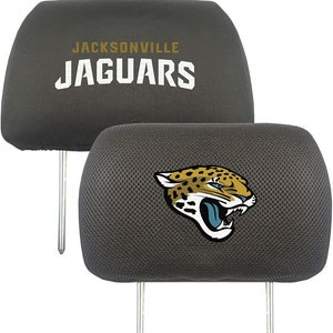 NFL Jacksonville Jaguars Head Rest Cover Double Side Embroidered Pair by Fanmats
