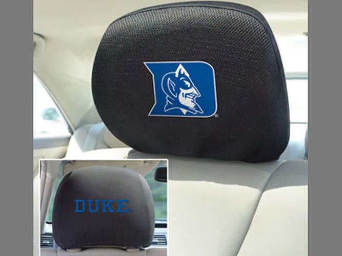 NCAA Duke Blue Devils Headrest Cover Double Side Embroidered Pair by Fanmats