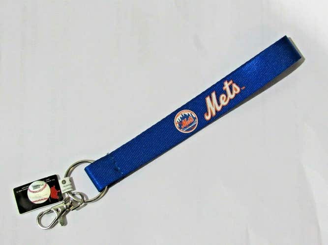 MLB New York Mets Wristlet Key Chains Hook and Ring 9" Long by Aminco