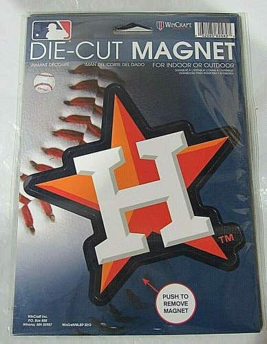 MLB Huston Astros 5 1/2" by 6" Auto Die-Cut Magnet Logo by WinCraft
