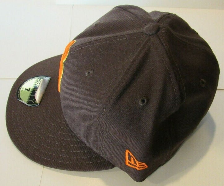 MLB San Diego Padres New Era 59FIFTY Fitted Brown With Orange Baseball Hat  8