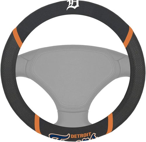MLB Detroit Tigers Embroidered Mesh Steering Wheel Cover by FanMats