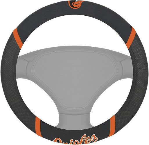 MLB Baltimore Orioles Embroidered Mesh Steering Wheel Cover by FanMats