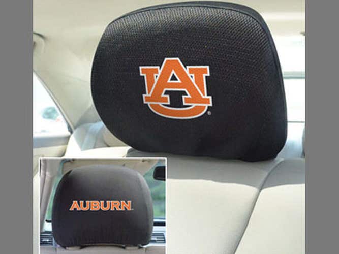 NCAA Auburn Tigers Headrest Cover Double Side Embroidered Pair by Fanmats