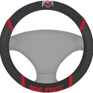 NCAA Ohio State Buckeyes Embroidered Mesh Steering Wheel Cover by Fanmats