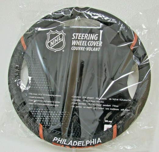 NHL Philadelphia Flyers Embroidered Mesh Steering Wheel Cover by FanMats
