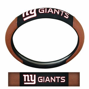 NFL New York Giants Embroidered Pigskin Steering Wheel Cover by Fanmats