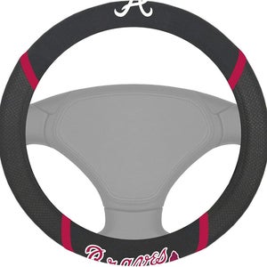 MLB Atlanta Braves Embroidered Mesh Steering Wheel Cover by FanMats