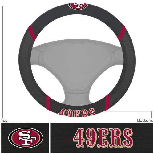NFL San Francisco 49ers Embroidered Mesh Steering Wheel Cover by FanMats