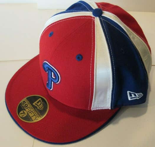 MLB Philadelphia Phillies New Era 59FIFTY Fitted Multi Baseball Hat Size 7 1/2