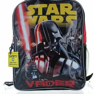 Star Wars Darth Vader Holding Lite Saber 16" Backpack accessory innovations
