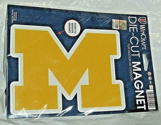 NCAA Michigan Wolverines 8 inch Auto Magnet Die-Cut Logo by WinCraft
