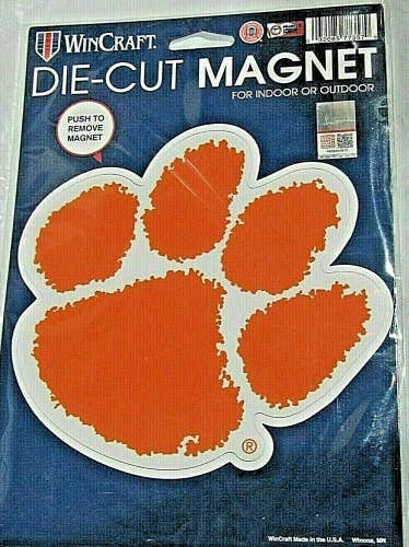NCAA Clemson Tigers 6 inch Auto Magnet Die-Cut Logo by WinCraft