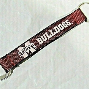 NCAA Mississippi State Bulldogs Wristlet w/Key Ring & Carabiner 8.5" long Aminco
