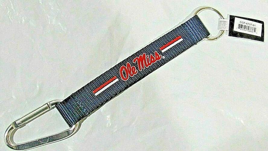 NCAA Ole Miss Rebels Wristlet w/Key Ring & Carabiner 8.5" long by Aminco