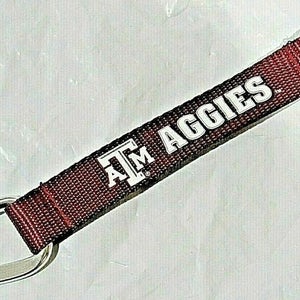 NCAA Texas A&M Aggies Wristlet w/Key Ring & Carabiner 8.5" long by Aminco