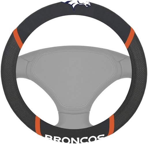NFL Denver Broncos Embroidered Mesh Steering Wheel Cover by FanMats