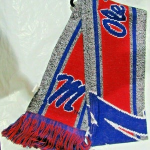 NCAA Ole Miss Rebels 2021 Gray Big Logo Scarf 64" by 7" by FOCO
