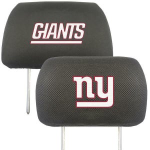 NFL New York Giants Head Rest Cover Double Side Embroidered Pair by Fanmats