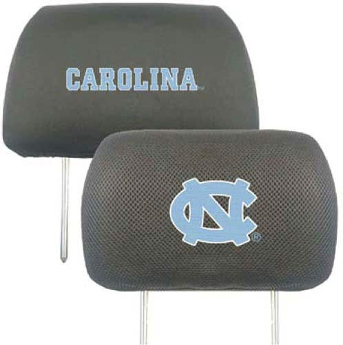 NCAA North Carolina Tar Heels Headrest Cover Double Side Embroidered 2 Fanmats