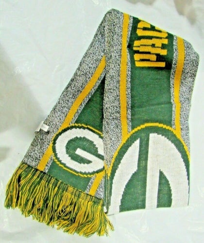 NFL Green Bay Packers 2021 Gray Big Logo Scarf 64" by 7" by FOCO