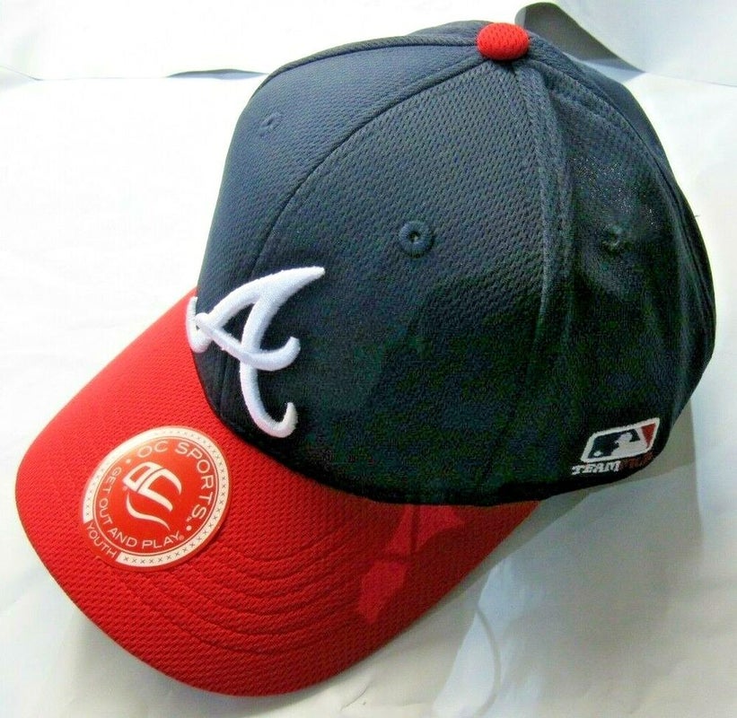 MLB Atlanta Braves Raised Replica Mesh Baseball Hat Cap Style 350 Youth