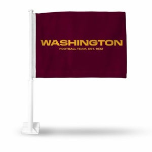 NFL Washington Football Logo on Maroon Car Window Flag by Rico Industries