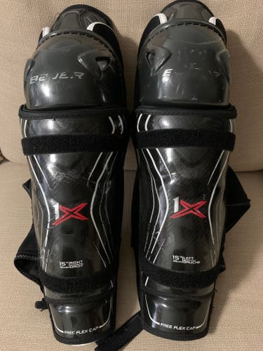 Used Bauer Vapor 1X Shin Pads