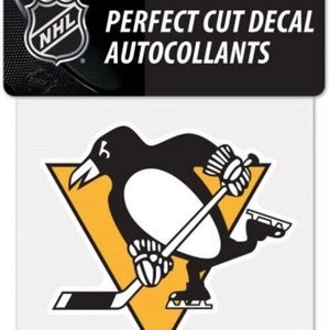 NHL Pittsburgh Penguins Logo 4"x4" Ultra Perfect Cut Decal Single WinCraft