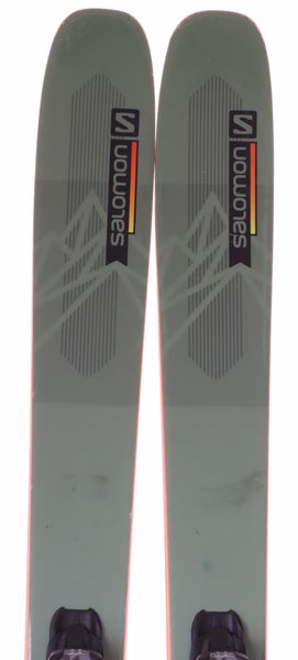 Used 2022 Salomon QST 106 skis w/ Marker Squire 11 bindings, size