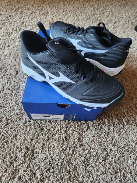 MIZUNO Black New Adult Men's Size 10 (Women's 11) Turf Cleats MIZUNO Low Top AMBITION AS